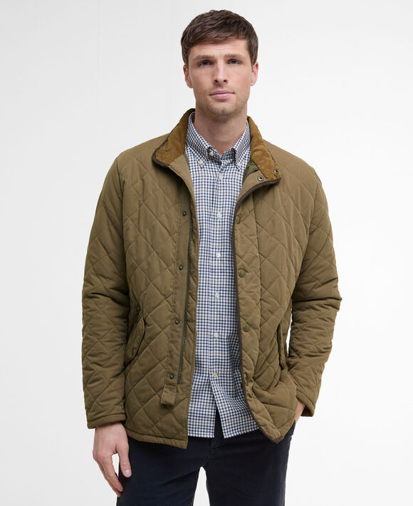 Barbour Shoveler Waterproof Quilt: Clay