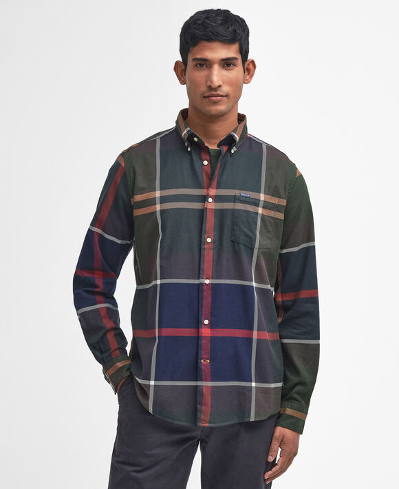 Barbour Dunoon Tailored Shirt: Classic Tartan