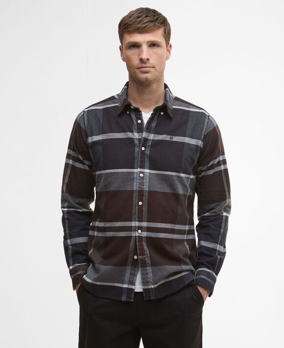 Barbour Iceloch Tailored Fit Shirt: Midnight Oak