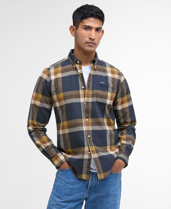 Barbour Folley Tailored Fit Shirt: Navy