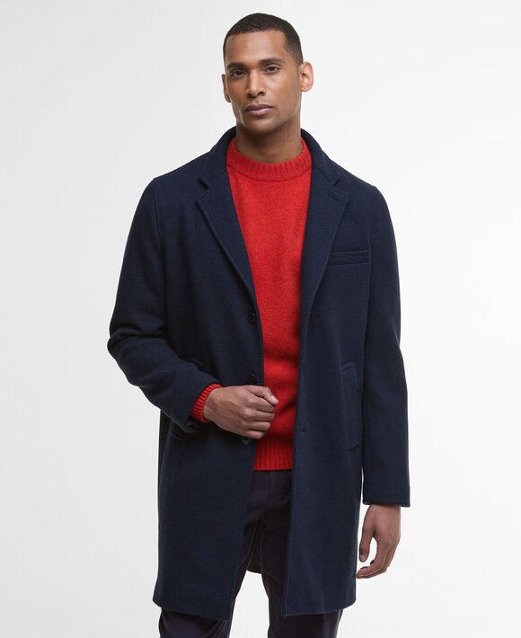 Barbour Kirkbridge Wool Jacket: Navy