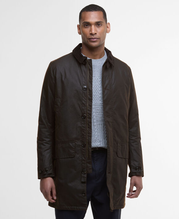 Barbour Wax Mac: Dark Brown