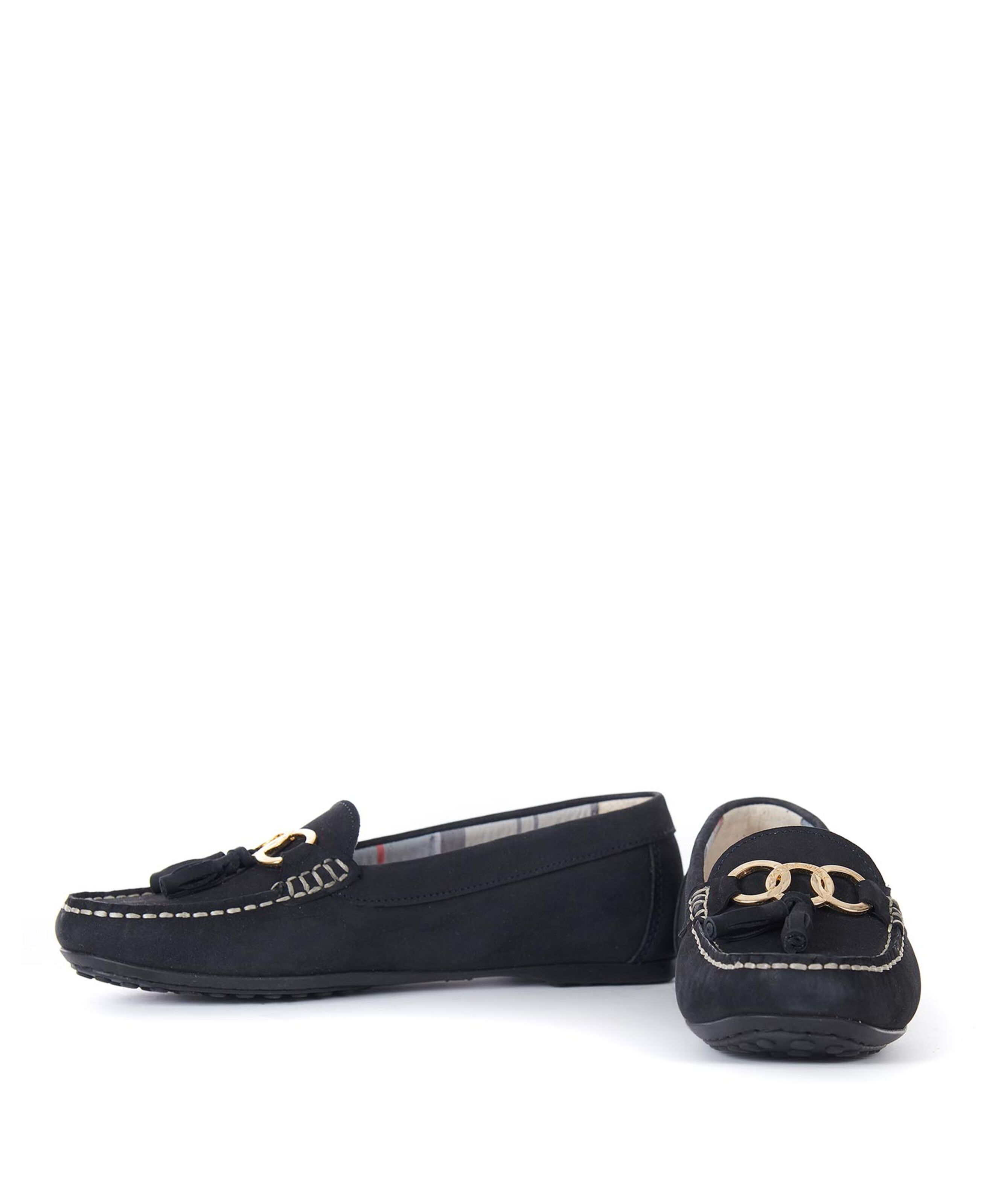 Barbour Nadia Loafers: Navy Nubuck