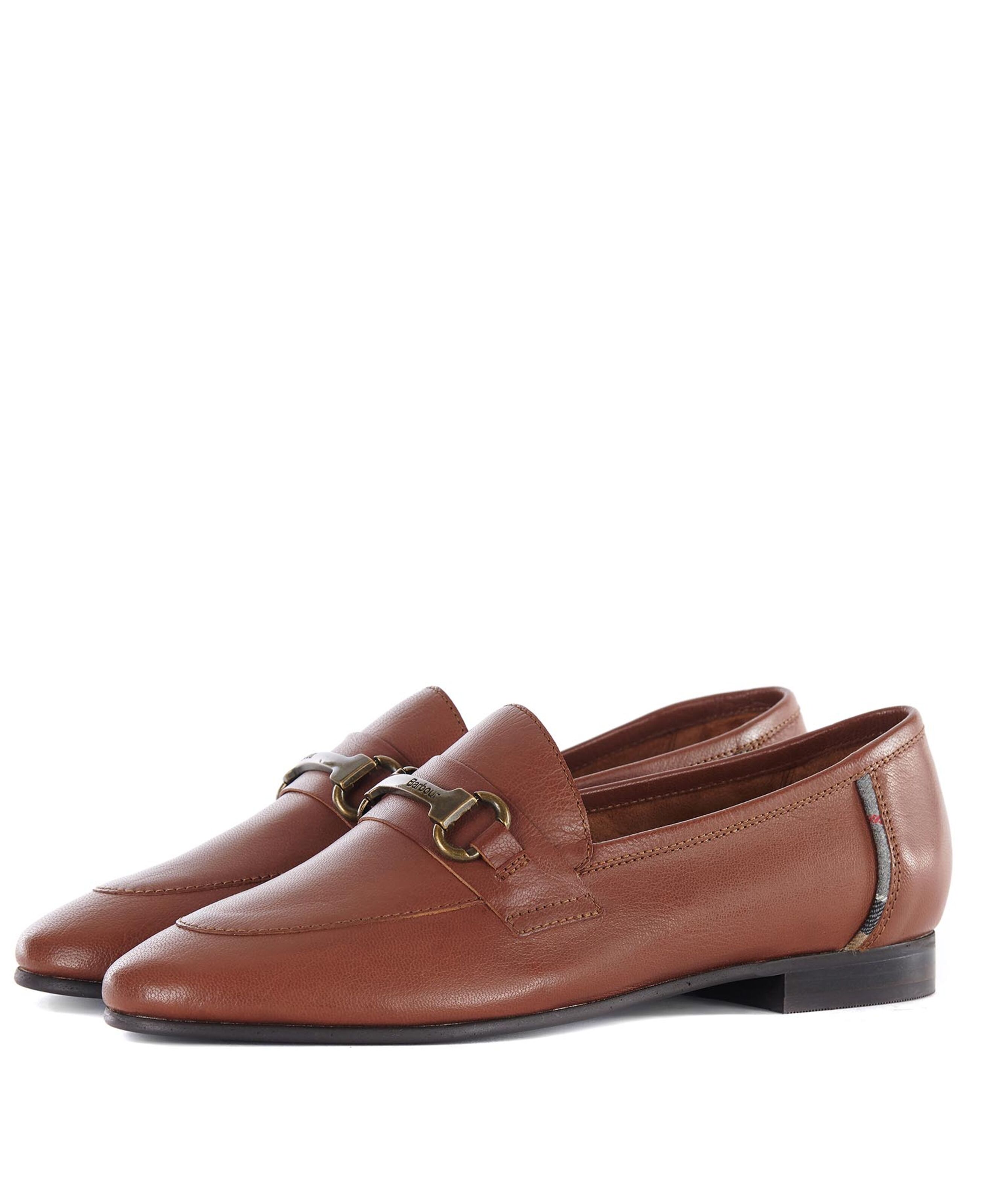 barbour tan loafers