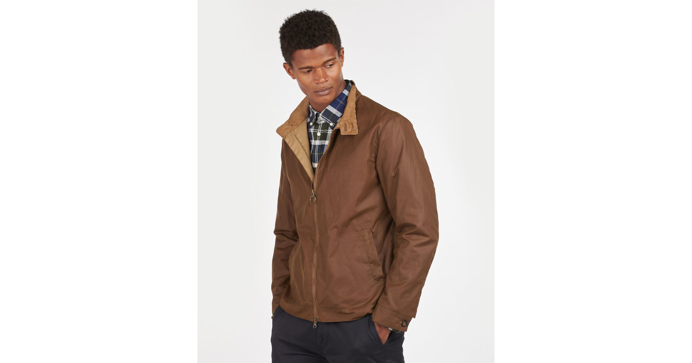 barbour mens brown jacket