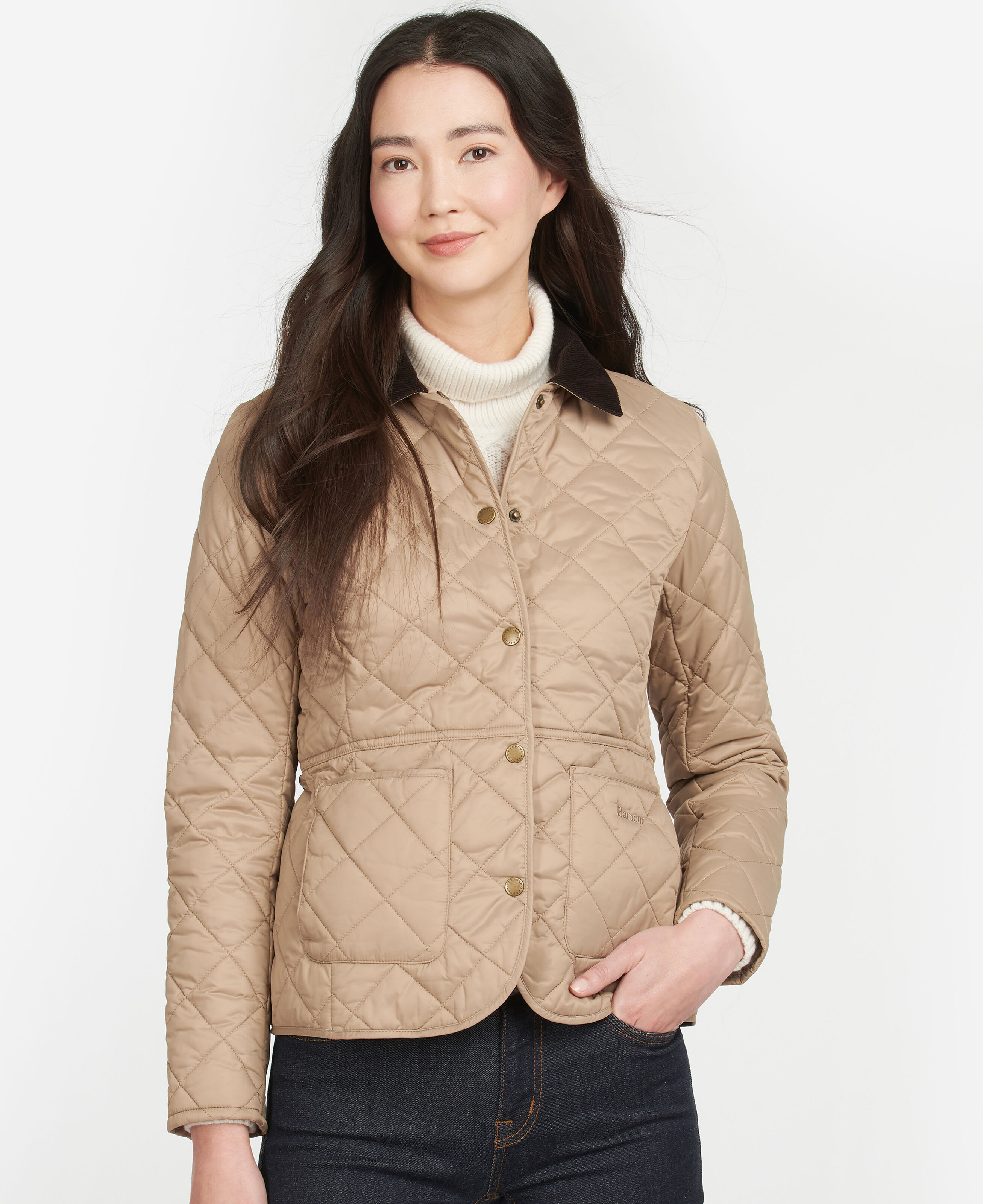 Barbour deveron cheap quilted jacket womens