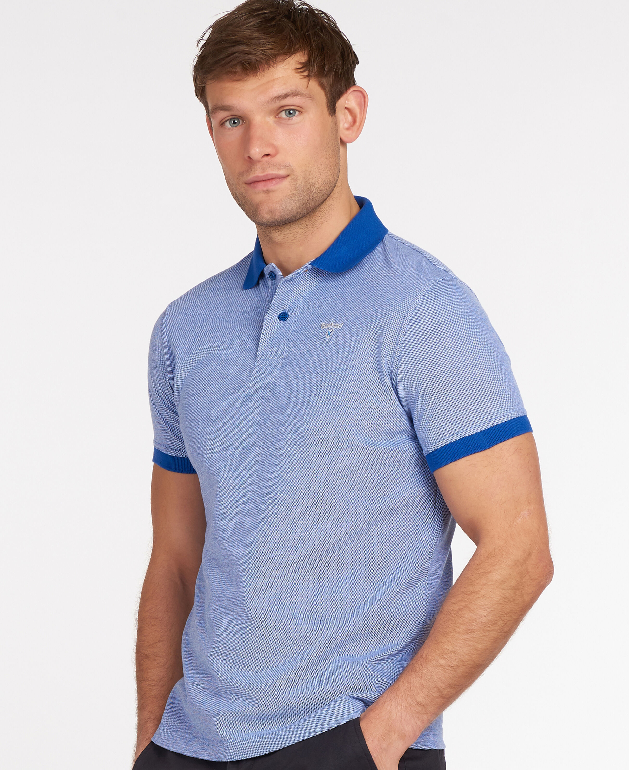 barbour sports mix polo shirt