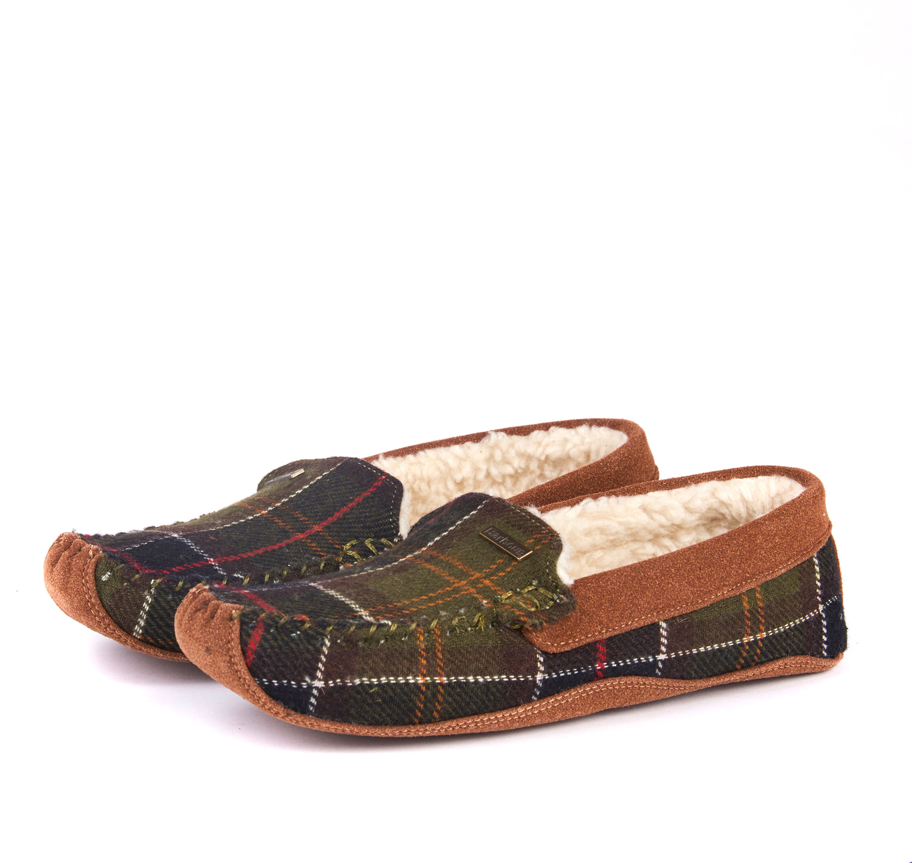 Mens tartan moccasin slippers hot sale