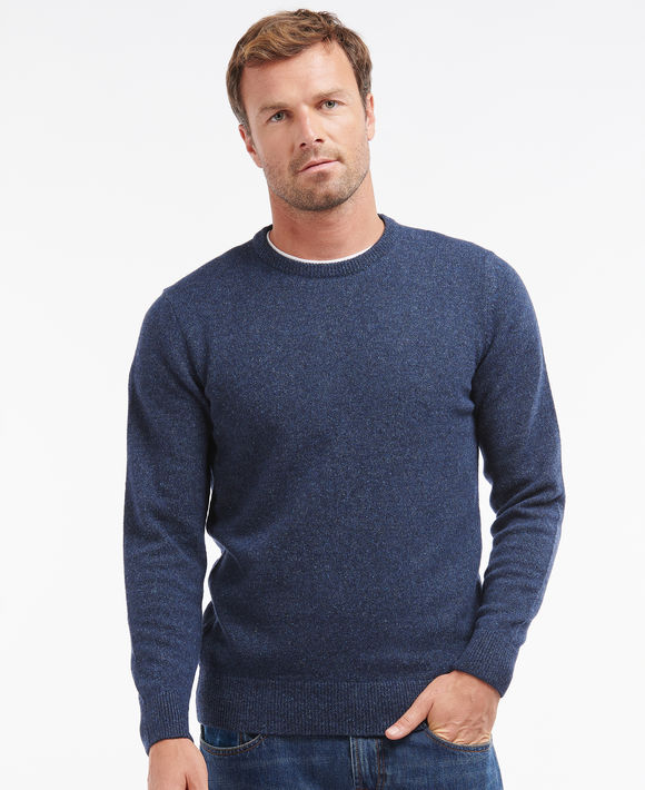 Barbour Tisbury Crew Neck Sweater: Deep Blue