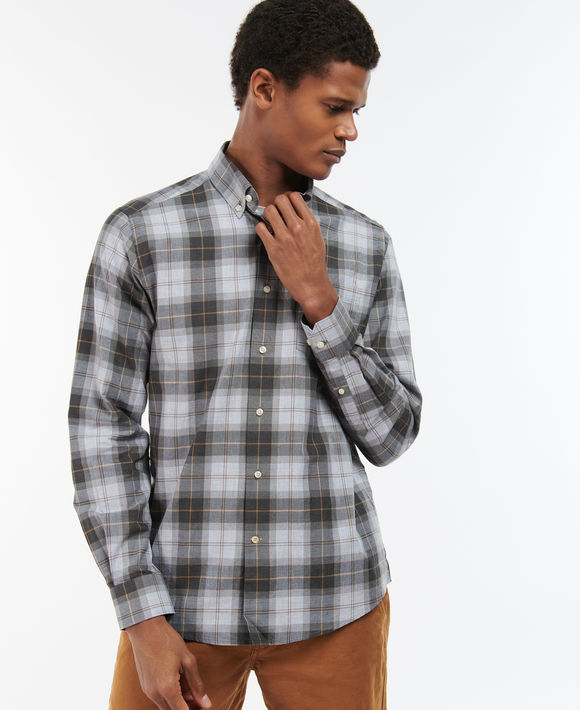 Barbour Wetherham Shirt: Greystone