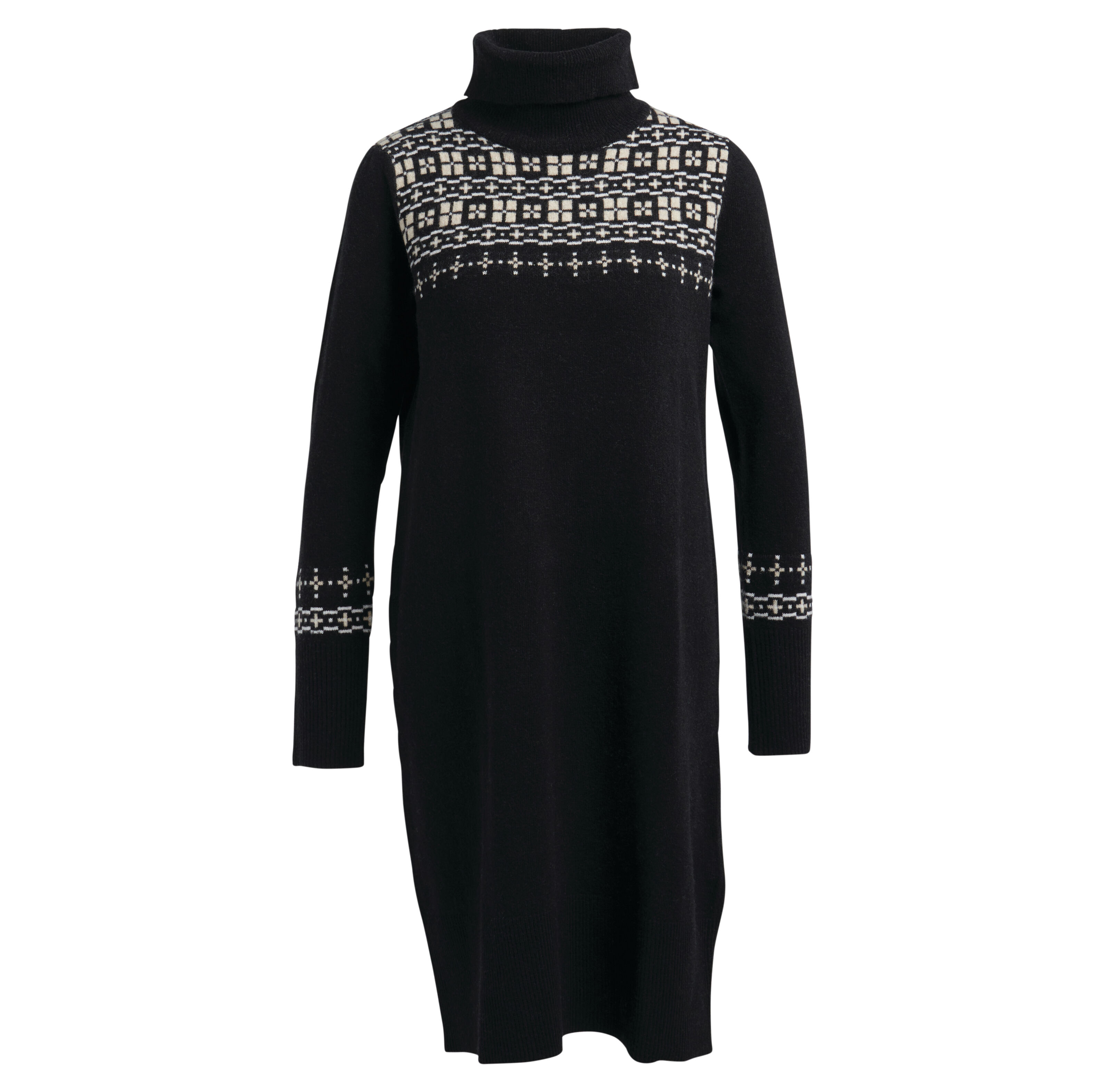 Barbour Herring Knitted Dress: Black