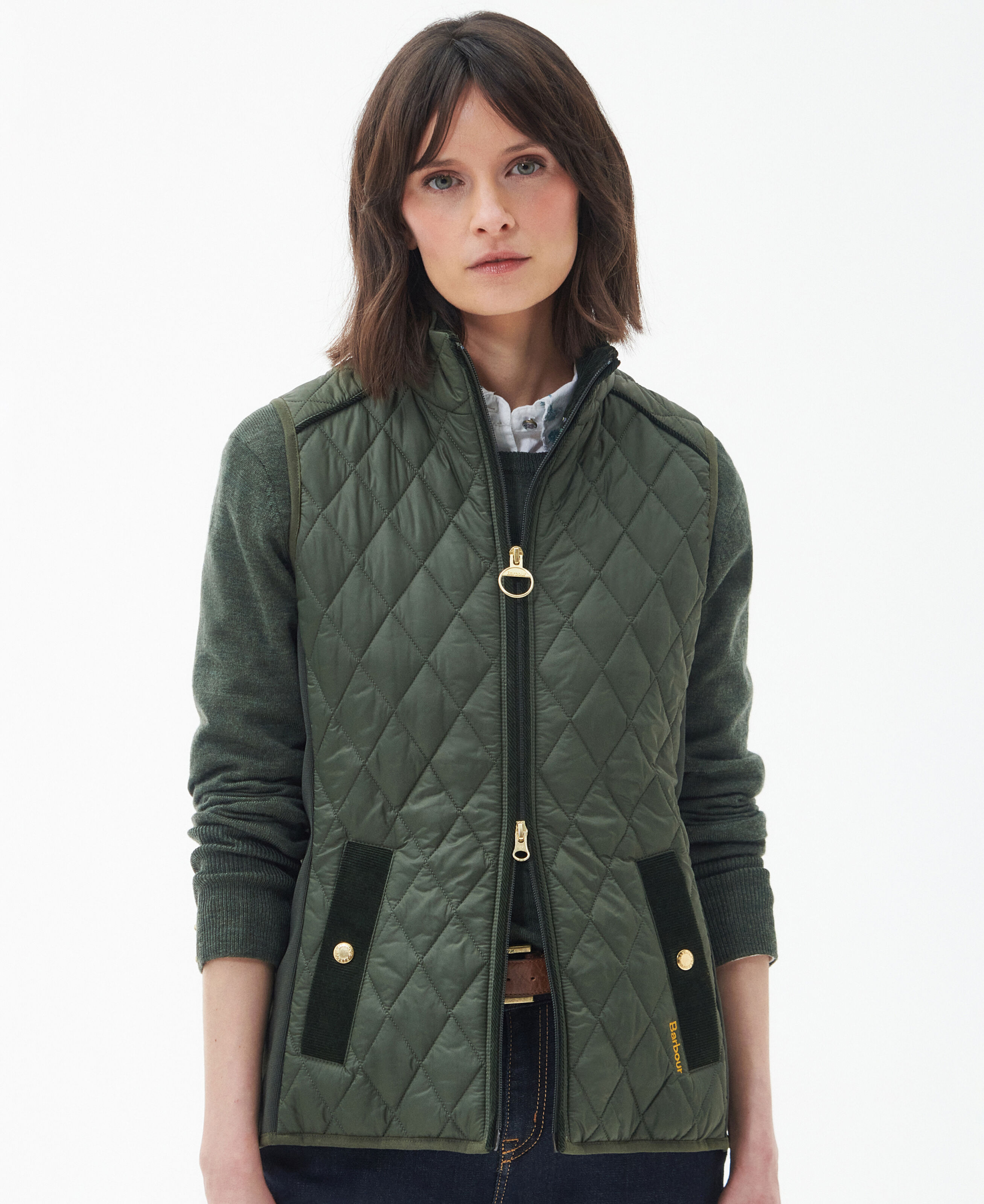 Barbour hot sale green gilet