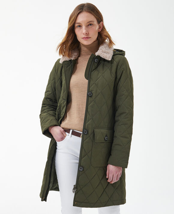 Barbour Fox Quilt: Olive Olive