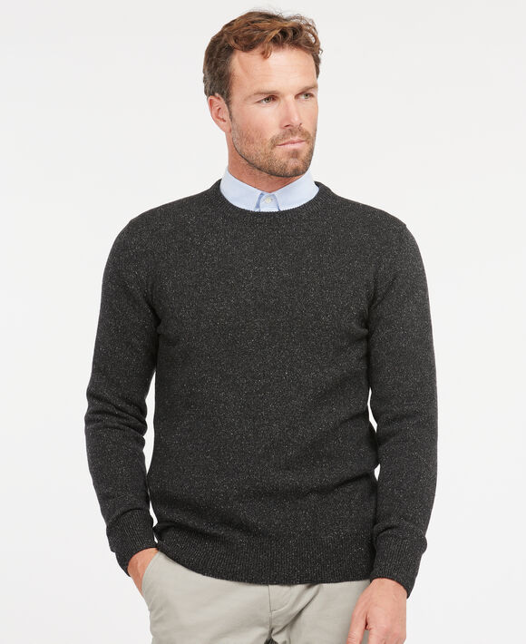 Barbour Tisbury Crew Neck Sweater: Black