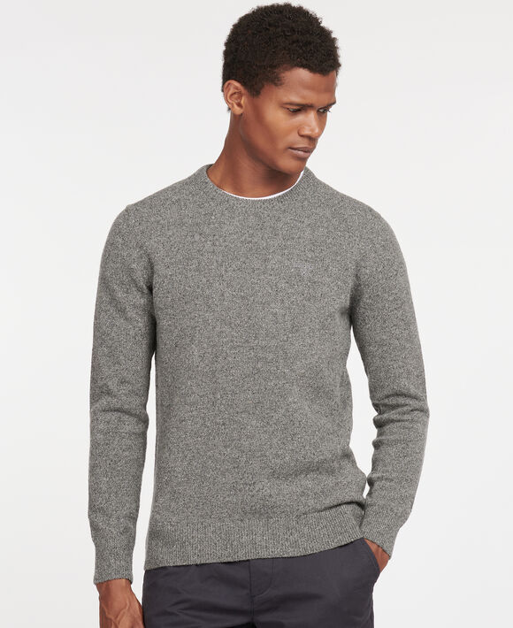 Barbour Tisbury Crew Neck Sweater: Grey