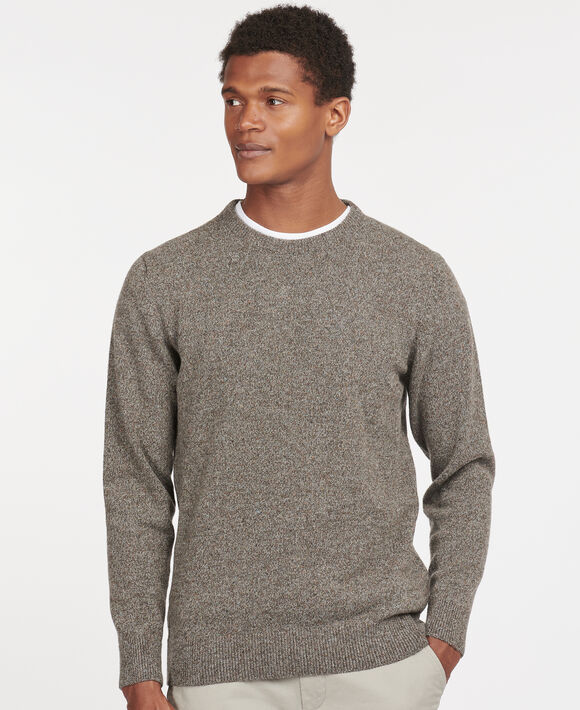 Barbour Tisbury Crew Neck Sweater: Fog