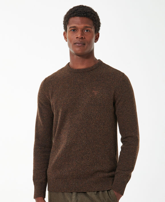 Barbour Tisbury Crew Neck Sweater: Dark Sand
