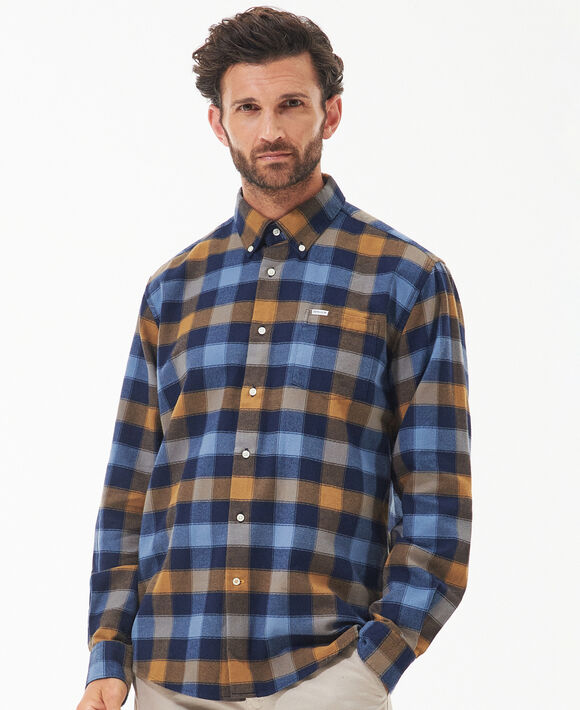 Barbour Damfield Shirt: Navy