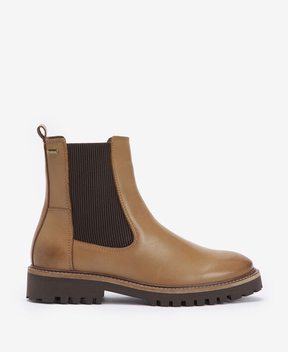 Barbour Harmby Chelsea Boots: Chestnut