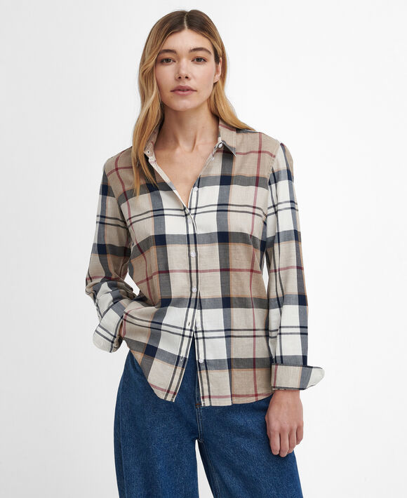 Barbour Bredon Check Shirt: Hessian Tartan