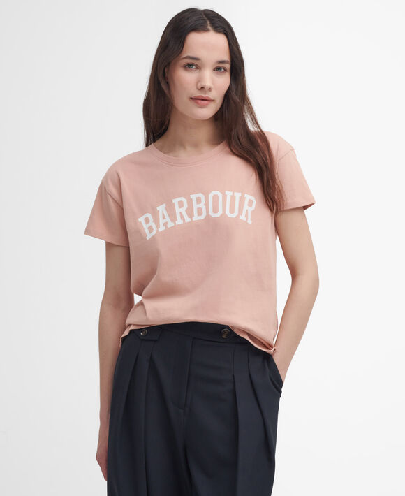 Barbour Northumberland Tee: Mahogany Rose