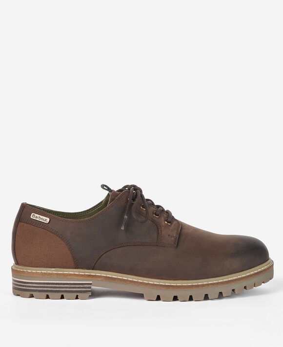 Barbour Sandstone Derby Shoes: Choco