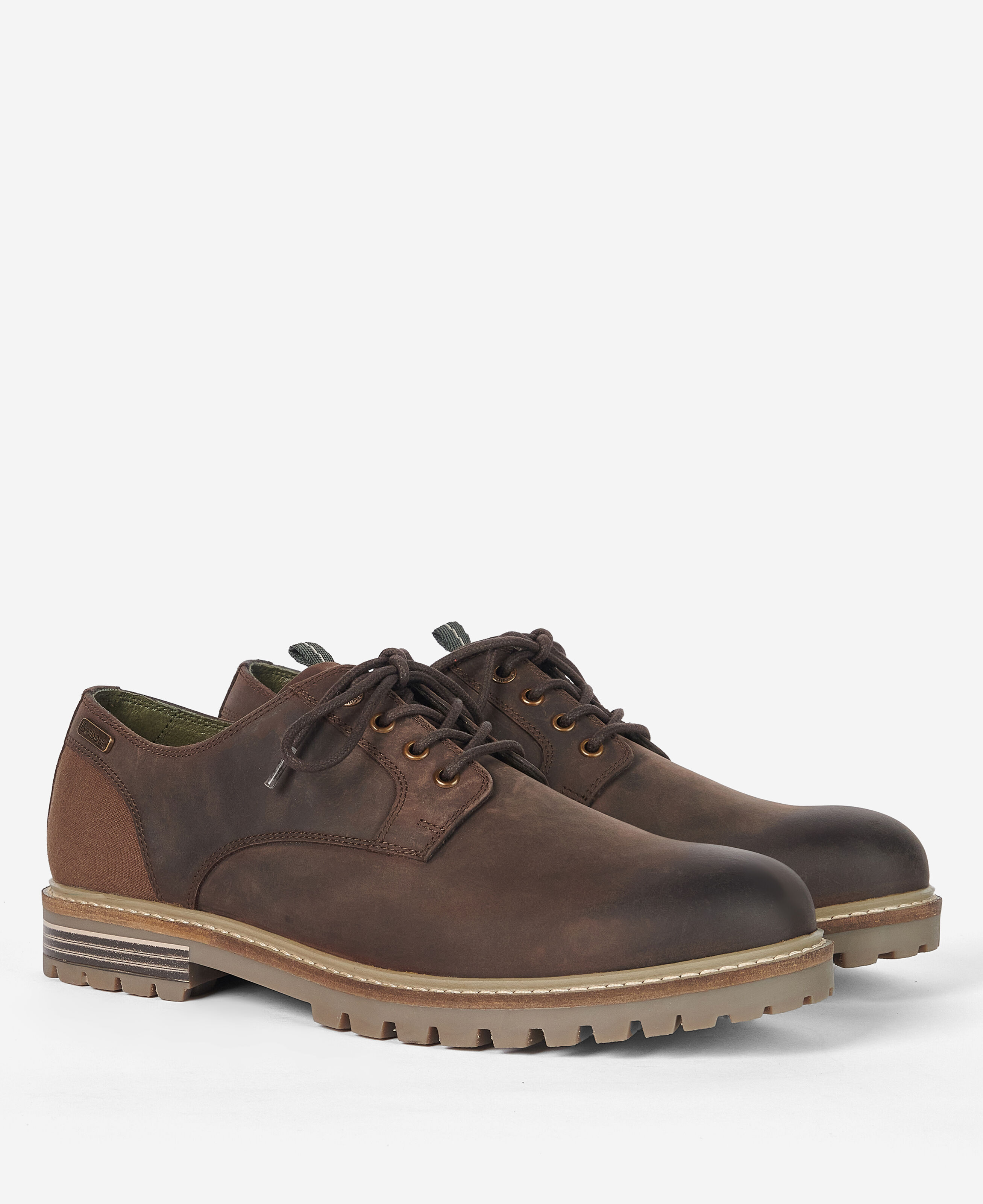 Barbour Sandstone Derby Shoes: Choco