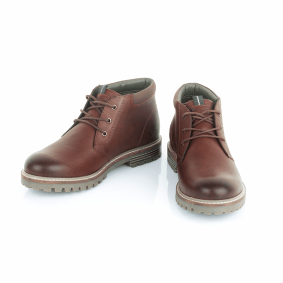 Barbour Boulder Chukka Boots: Teak