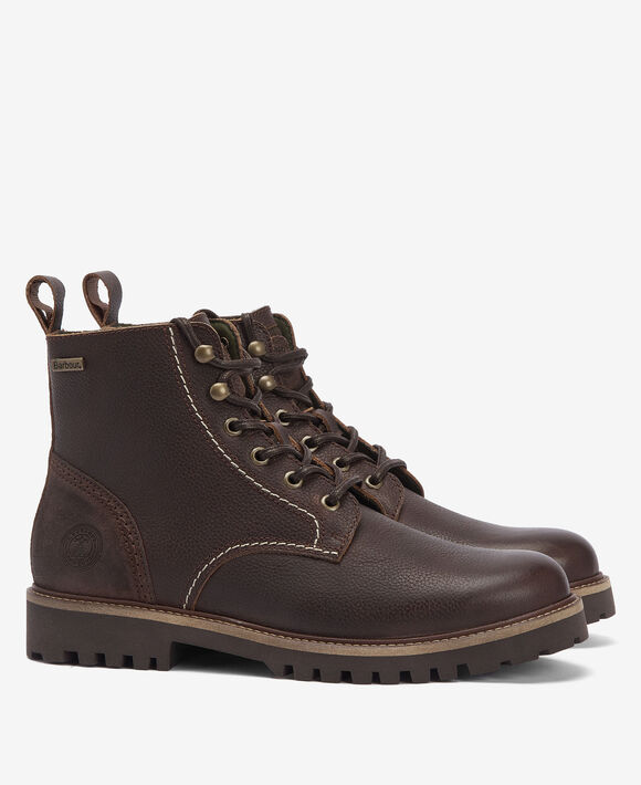 Barbour Foggy Derby Boots: Brown