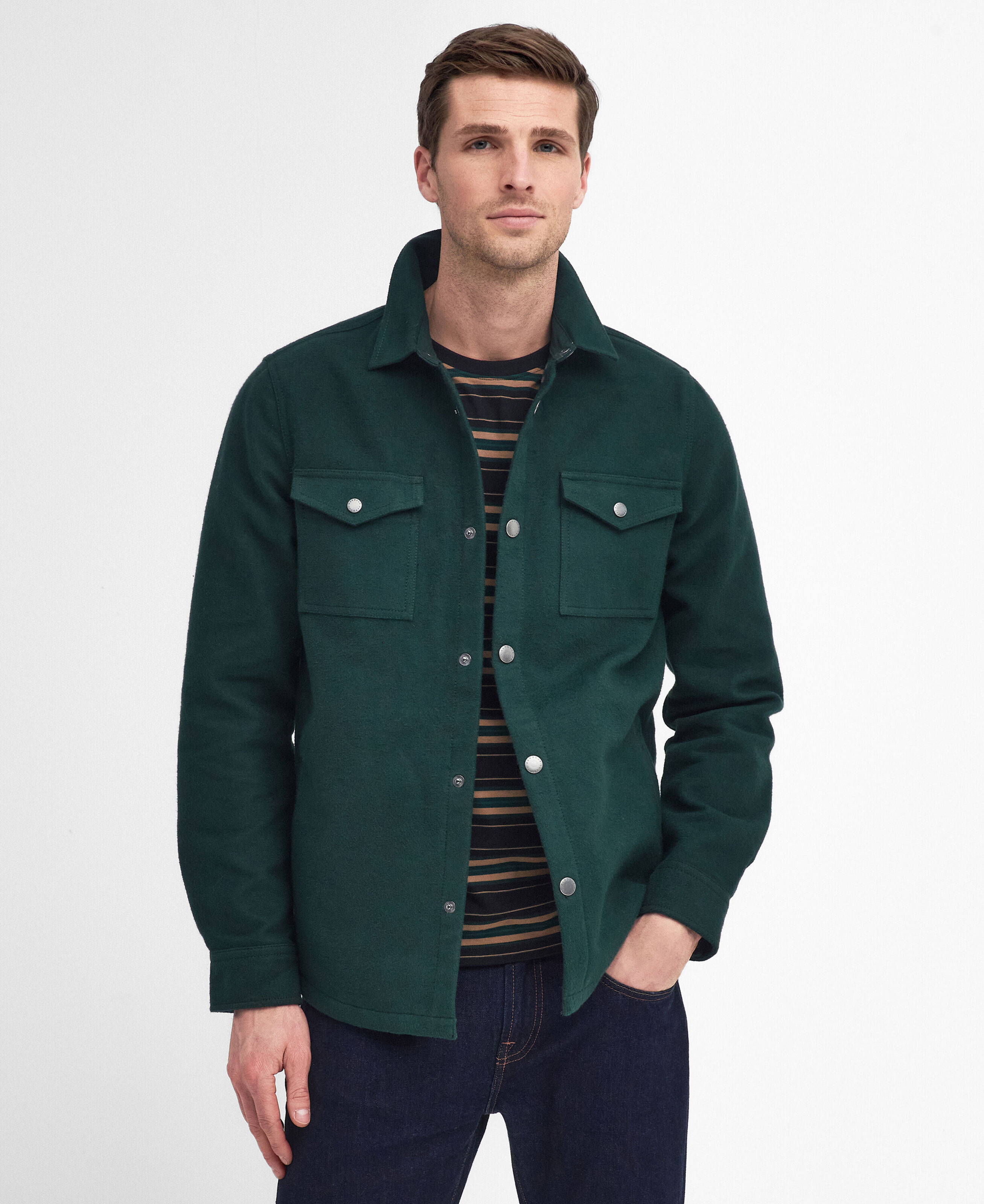 Barbour Carrbridge Overshirt Seaweed