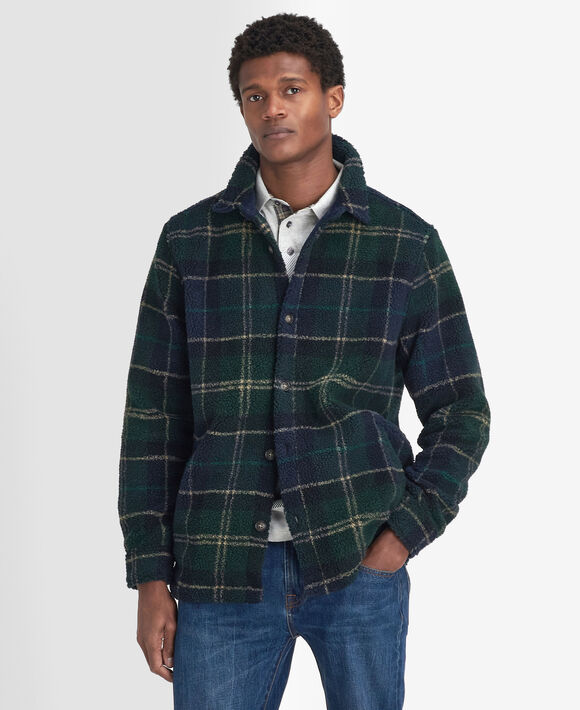 Barbour Bryson Overshirt: Green Loch