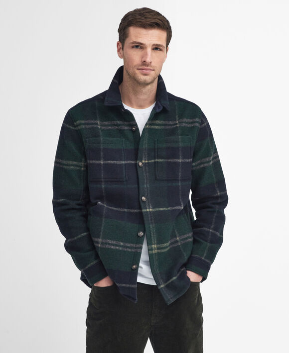 Barbour Chapter Overshirt: Green Loch