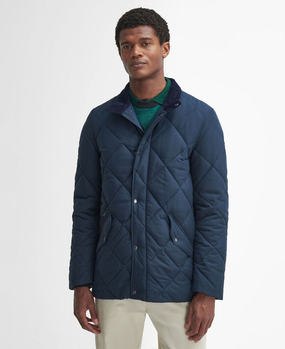 Barbour Winter Chelsea Quilted Jacket: Navy