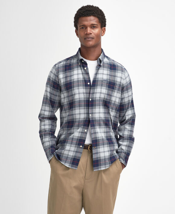 Barbour Fortrose Shirt: Blue Granite