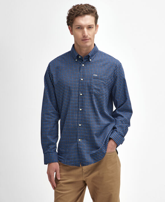 Barbour Preston Shirt: Dark Navy