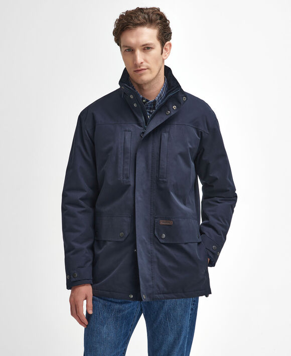 Barbour Cranston Waterproof Jacket: Navy