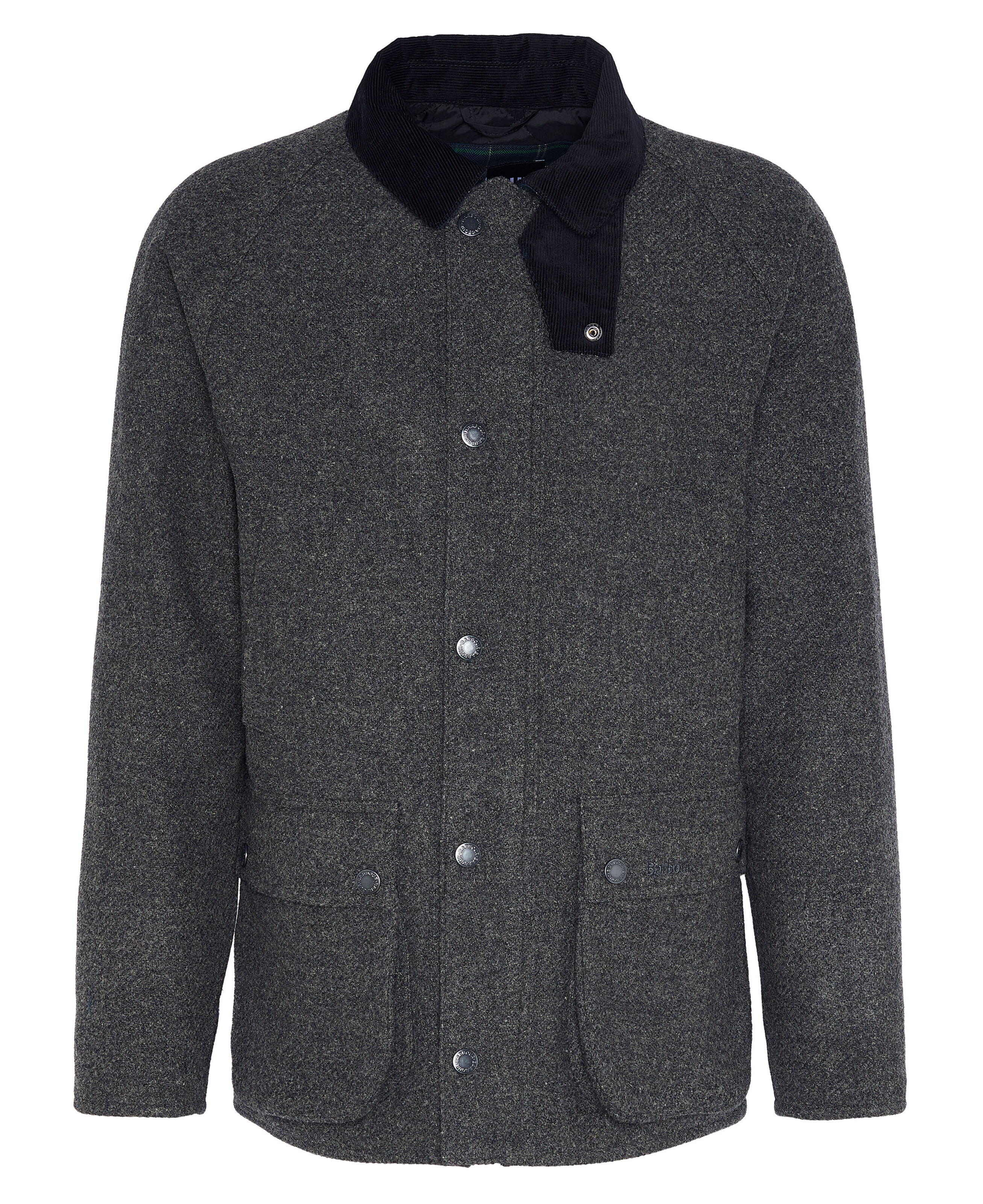 Barbour Bedale Wool Tailored Fit Jacket: Charcoal
