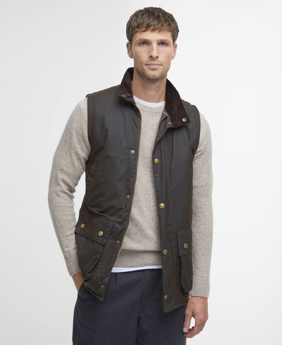 Barbour Westmorland Wax Gilet: Olive