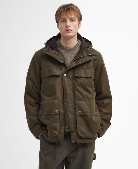 Barbour Re - Engineered Durham Wax Jacket: Beech