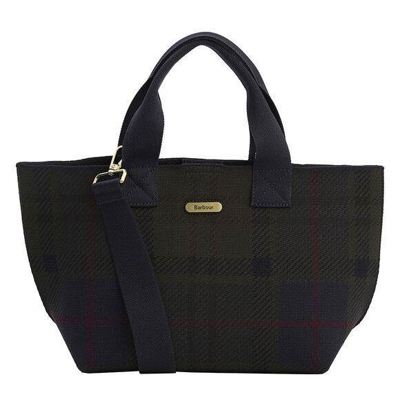 Barbour Layla Mini Tote Bag: Shadow Tartan