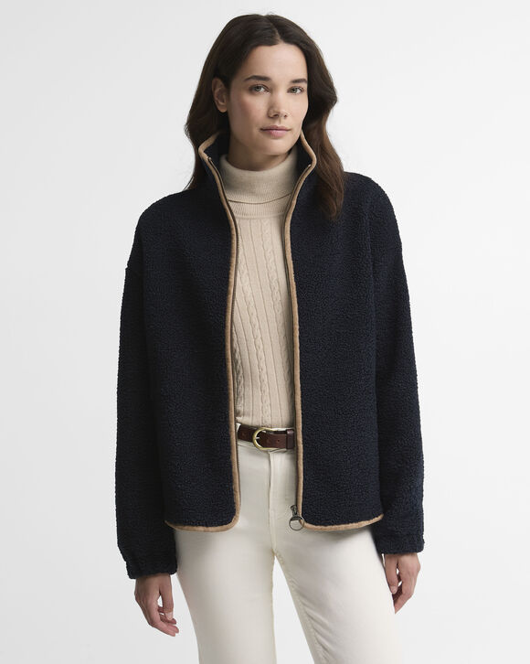 Barbour Homeswood Fleece: Dark Navy