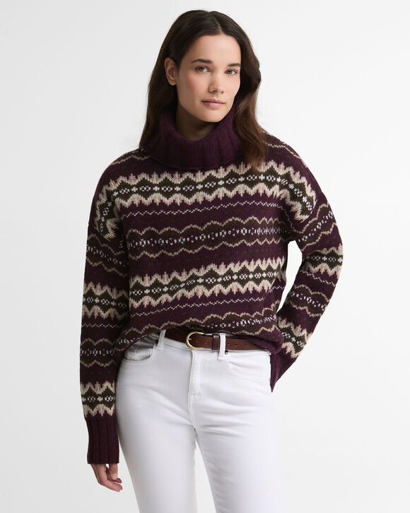 Barbour Helen Knit: Fig Multi