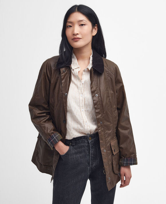 Barbour Beadnell Wax Jacket: Bark