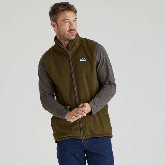 Ridgeline Mens Kodiak Gilet: Moody Teak
