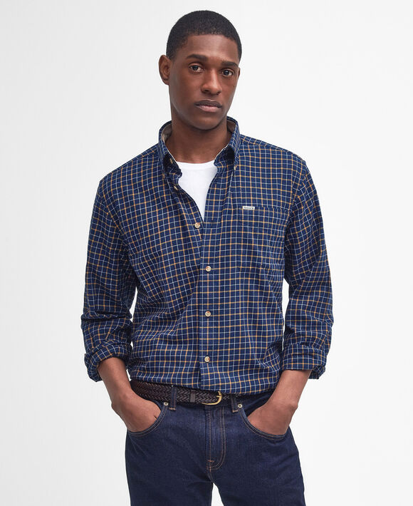 Barbour Bank Shirt: Navy