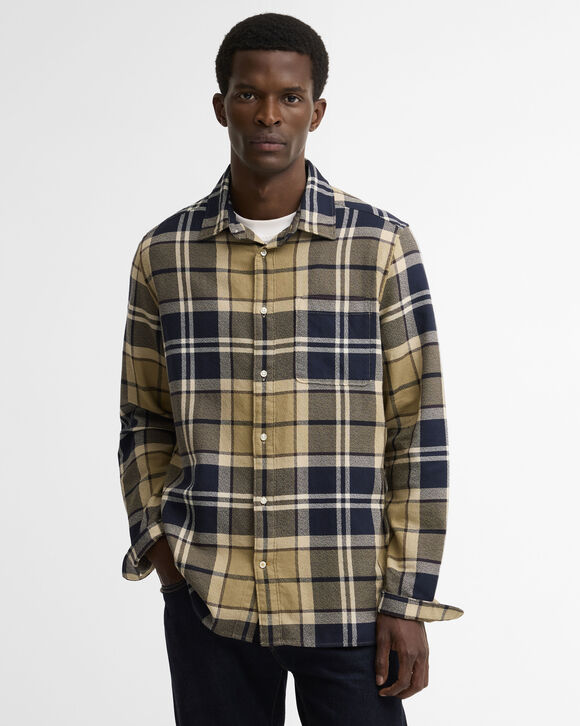 Barbour Bourne Shirt: Birchwood