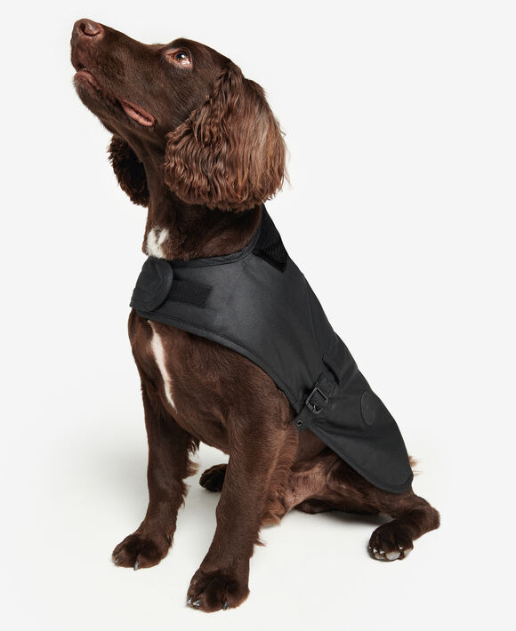 Barbour Matt Wax Dog Coat: Black