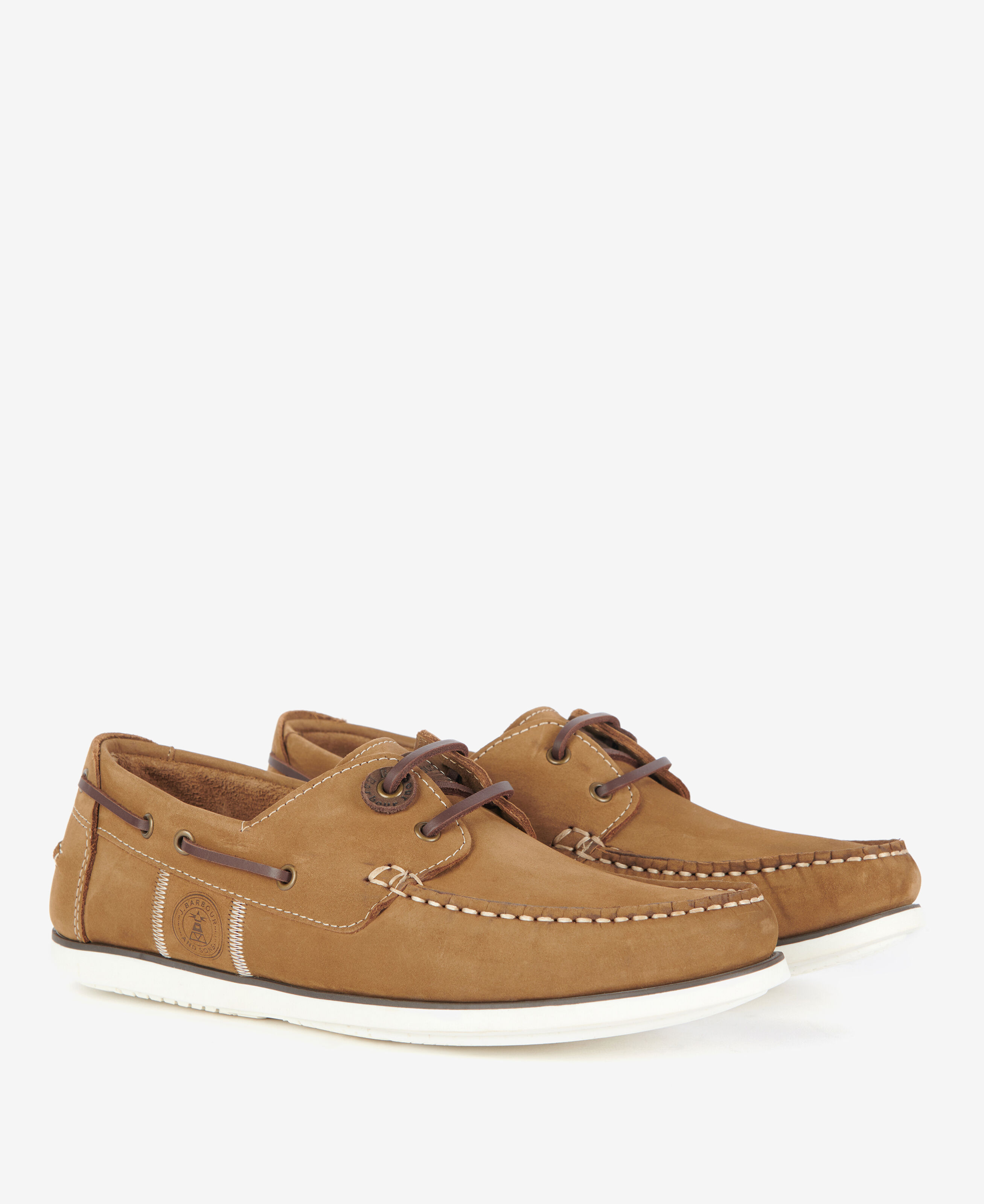 Barbour Wake Boat Shoe: Russet