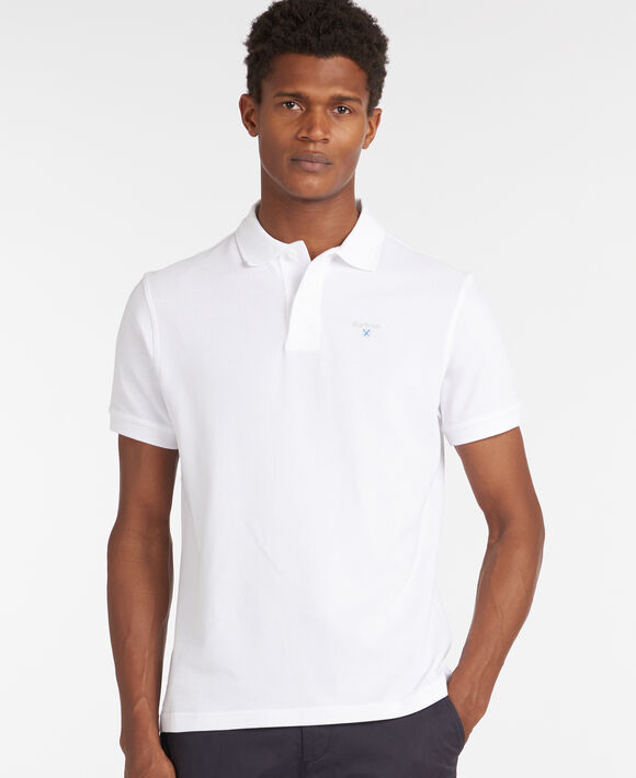 Barbour Sports Polo: White White