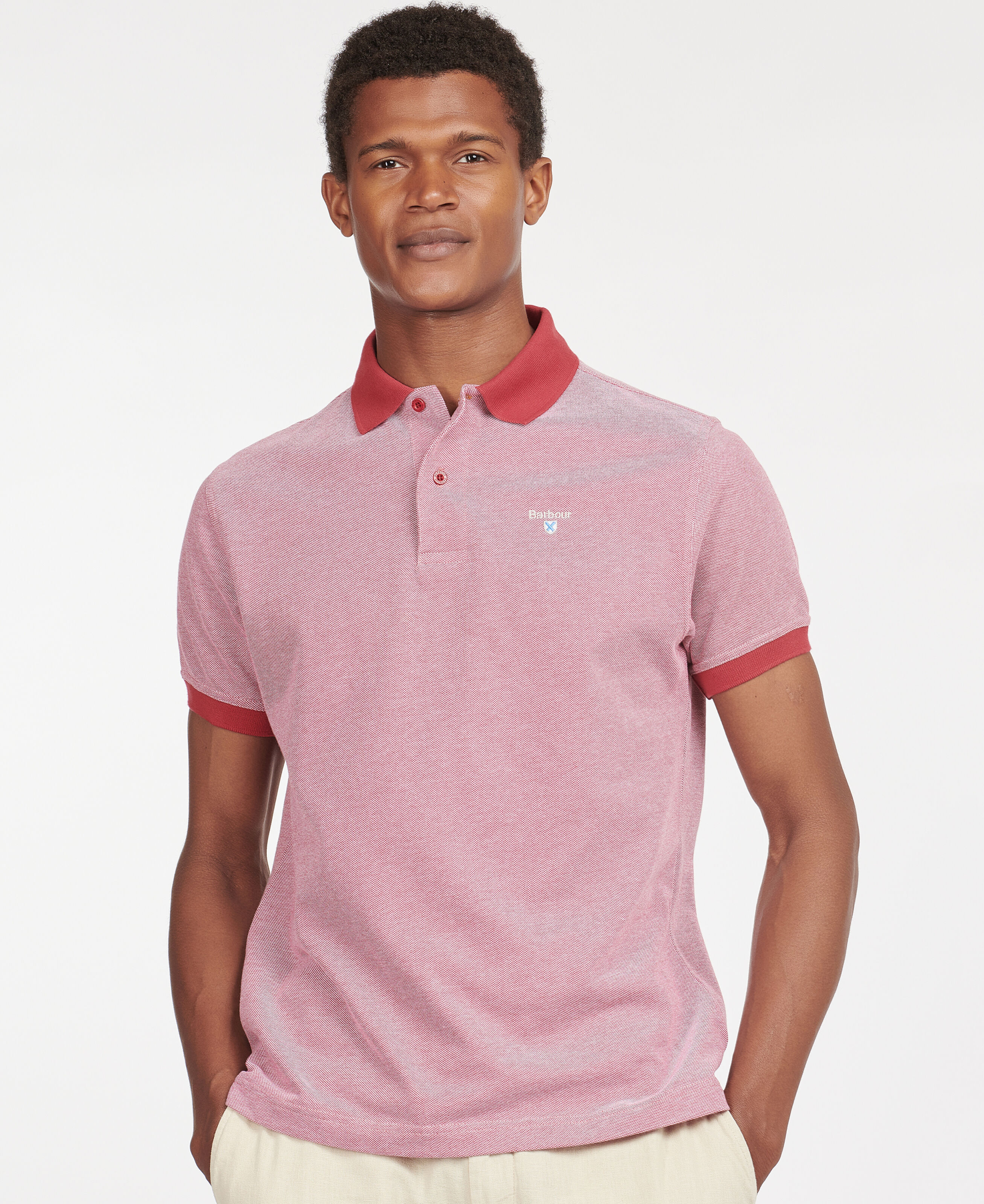 Barbour polo store mens Pink